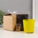 Set for growing plants "grow grass" yellow