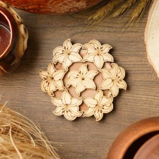 Hot stand “lily”, d = 11 cm, juniper