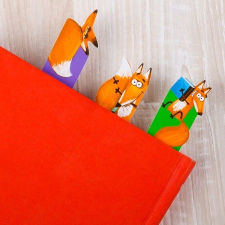 A set of curly bookmarks "for smart and cunning!", 5 pcs-2