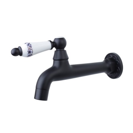Bronze de Luxe 13262/1 tap, drain, valve, for a bath, pour 160 mm, brass, black