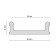 Insert-a plug of 4 m. For the profile Alm-9940-SC, white