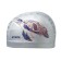 ATEMI Pu 305 swimming cap, fabric with polyurethane coating, silver color, print