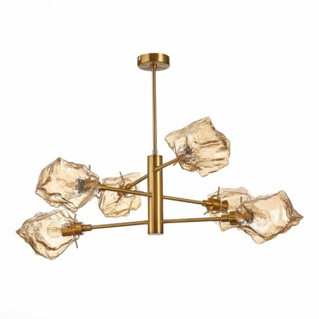 Ceiling Ceiling ST LUCE. SL1175.302.06. Portici. 6x40 watts, E14, 83.5x83.5x56 cm, brass color