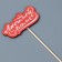 Topper for Mother's Day "Beloved Mom", 8 x 3.9 cm