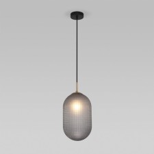 Светильник подвесной Eurosvet Gem 50261/1, E27, 1х60Вт, 200х200 мм, цвет чёрный, серый