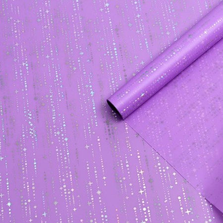 Flower film "Falling Stars", 58 cm x 5 m light purple-1