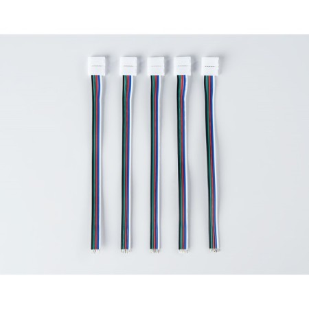Flexible unilateral connector for LED tape 5050 12/24V (5 contact) 150 mm GS7301, 5 pcs-1