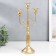 Summary Metal for 3 candles "Candelabr. Curls" gold 43x24x11.5 cm