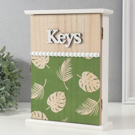 Keywood tree 5 hooks "Palm leaves" 6x20x25.8 cm-2