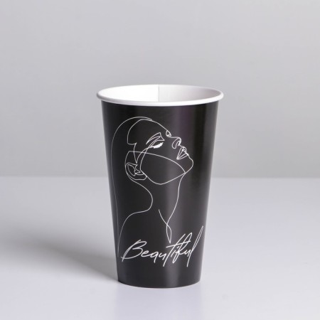 BEAUTIFUL flowers glass, 350 ml-1