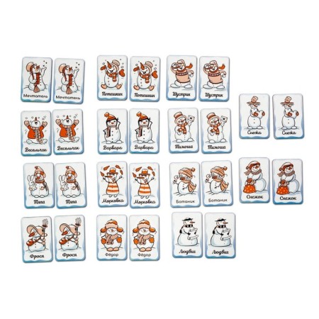 Board game "Memo. Snowmen "-2