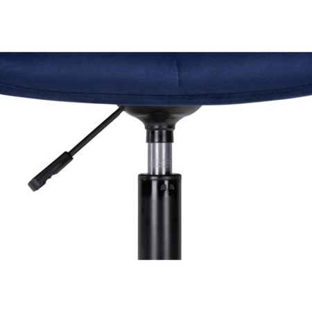 Computer chair Chester Metal/velor, black/blue 49x60x84 cm-9