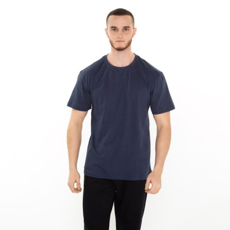 Male T-shirt, dark blue color, size 48