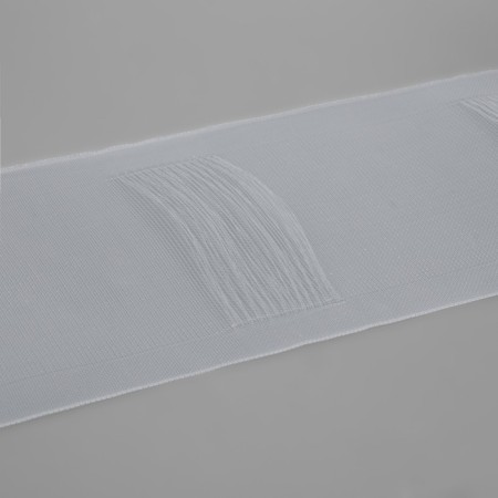The curtain tape is pipe, organza, 10 cm, 50 ± 1 m, the color is transparent-2