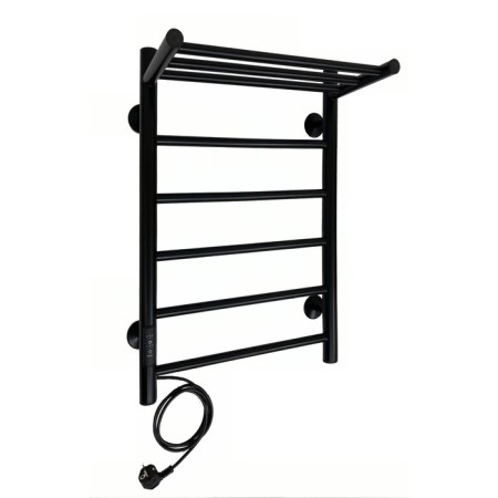 The electric heated towelputor "Sanprise" Aurora P6, 400x600 mm, left, black-1