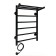 The electric heated towelputor "Sanprise" Aurora P6, 400x600 mm, left, black