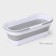 Bucket for cleaning folding Raccoon, 17 l, 55 × 25 × 20 cm, bottom 45 × 15 cm, white color