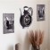 Wall -wall clocks for the kitchen "Sangino", silent, 26.5 x 24 cm, black silver, aa