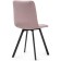 Stool on a metal frame chilli metal/velor, black/pink 43.5x50x87.5 cm