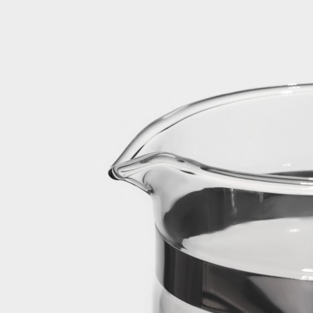 Glass teapot Magistro "Sheidi", 750 ml, with metal sieve, plastic sausage-2