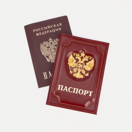 Cover for passport, red color-3