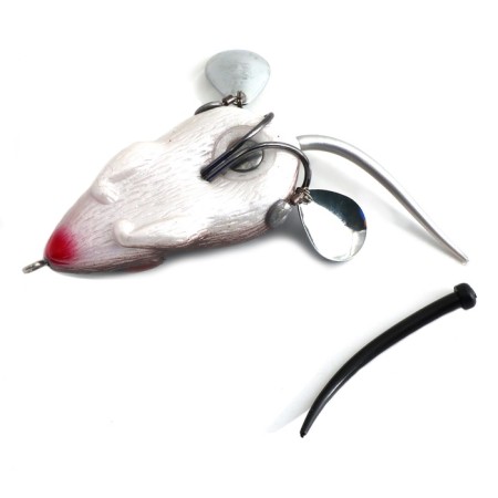 Namazu Mouse-Namazu Mouse with petals, 76 mm, 26 g, color 18, double yr hoks bn #2-3