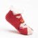 Children's socks with fur inside "unicorn", pink color, size 14-16 (24-27)
