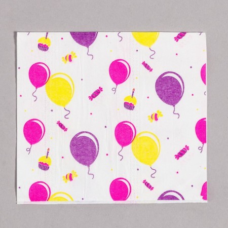 Paper Napkins "Ball", 60 pcs in a bag, 3 layers-2