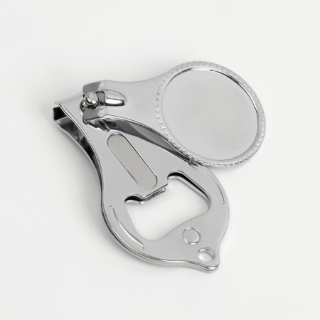 Kusachki-cannips are manicure, with a file, with an opener, 6 cm, packing 12 pcs, silver color-1