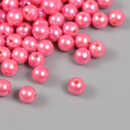 Set of beads "Pearls" d 8 mm, 250 grams, pink-1