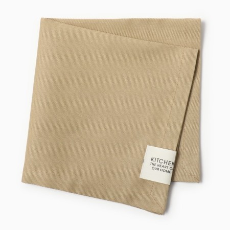 Set of napkins Ethel Kitchen, col. Beige, 40x40 cm - 2 pcs, 100% HL, sarzha 250 g/m2-1