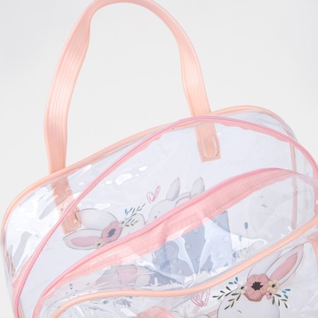 Lightning cosmetic bag, pink color-2