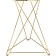 Wooden table Milena metal, white/gold 60x60x76 cm