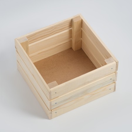 Box wooden box for racks with a depth of 25x25x15 cm-2