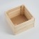 Box wooden box for racks with a depth of 25x25x15 cm