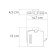 Rhin K-8725 toilet paper holder, silver