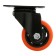 Furniture wheel CAPPIO, D = 75 mm, rotary, PVC coating