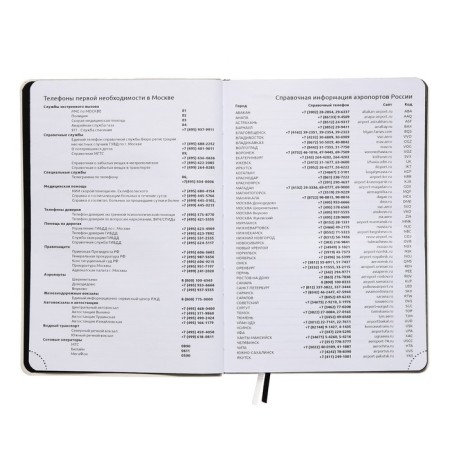 Leduced Diary A5, 160 sheets, Devente.tropicana, Soft Cover made of artificial leather, black cut, stamping foil, block 70 g/m2-5