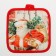 Kitchen New Year's kit “New Year”, apron 70x80 cm, sequence17x17cm, mittens-output 26x16cm
