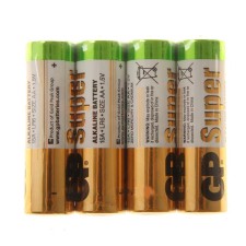 Battery Alkalin GP Super, AA, LR6-4S, 1.5V, Spike, 4 pcs.