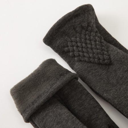 Female gloves minku "style", size 19, color gray-2