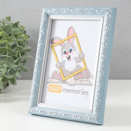 Photo frame Plastic "Vintage" 10x15 cm, blue-1