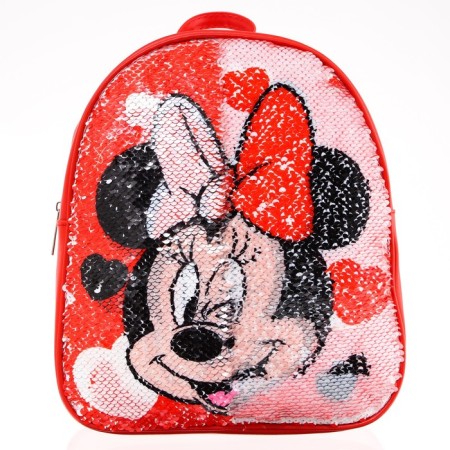 Baby backpack with bilateral sequins, 23 cm x 12 cm x 27 cm "Mouse", Minnie Mouse-2