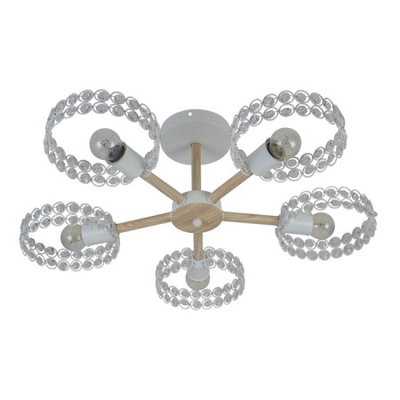 Lamp on the ESCADA rod, 679/5p White. 5x60W, e27, 600x600x180 mm, white color/tree-1