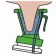 A glass for the processing of the udder after milking, 300 ml