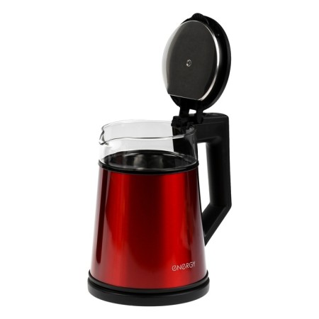 Electric kettle Energy E-200, Metal, Glass Sobe, 1.2 L, 1350 W, Red-5