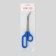 Scissors pedicure, curly, bent, wide, 21 cm, blue color
