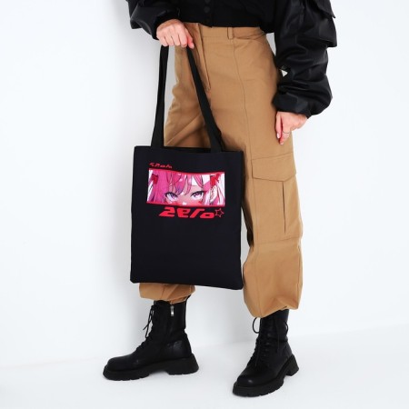 Bag Schoper "Anime Eyes", 35x0.5x40, Department without lightning, without lining, Black-6