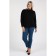 Women's turtleneck, size 52, black color