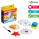 Set with the sponges "Study colors and shapes", write wash